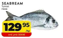 Matrix Butikerna Seabream Turkiet Färsk erbjuda