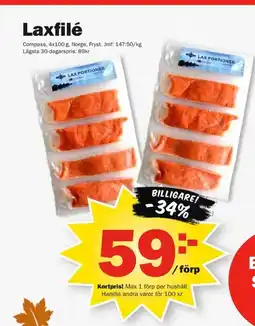 Pekås Laxfilé erbjuda