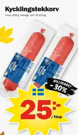 Pekås Kycklingstekkorv erbjuda