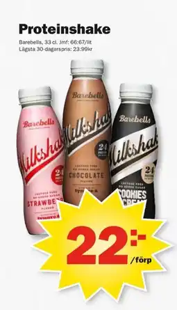 Pekås Proteinshake erbjuda