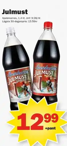Pekås Julmust erbjuda