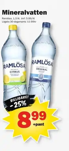 Pekås Mineralvatten erbjuda