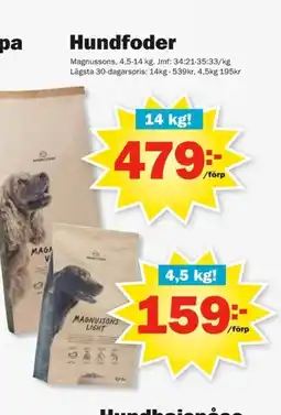Pekås Hundfoder erbjuda