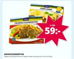 Tempo Enportionsrätter erbjuda