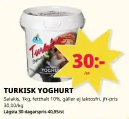 Tempo Turkisk yoghurt erbjuda