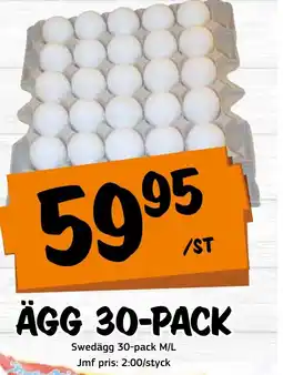 Bazaar Food market Ägg 30-pack erbjuda