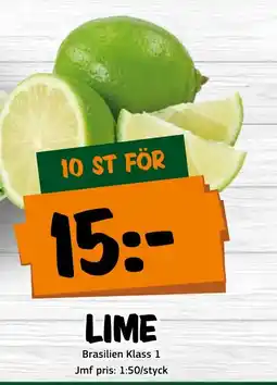 Bazaar Food market Lime erbjuda
