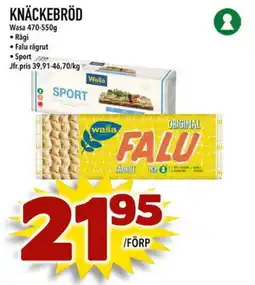 Prisma Mat Knäckebröd Wasa erbjuda