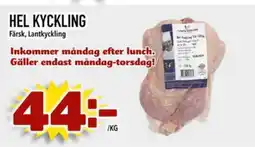 Din Mat Hel kyckling erbjuda