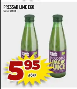 Din Mat Pressad lime eko Garant erbjuda