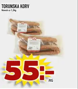 Din Mat Torunska korv nowak ca erbjuda