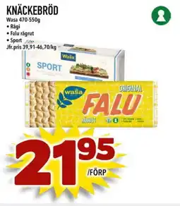 Din Mat Knäckebröd erbjuda