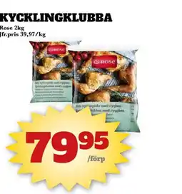 Bonum Matmarknad Kycklingklubba erbjuda