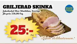 Bonum Matmarknad Griljerad skinka erbjuda