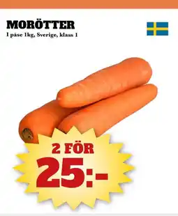 Bonum Matmarknad Morötter erbjuda