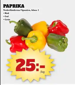 Bonum Matmarknad Paprika • Grön erbjuda