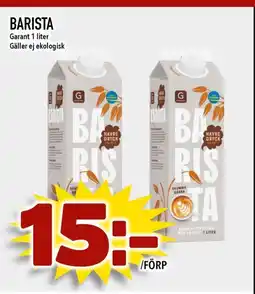 Bonum Matmarknad Barista erbjuda