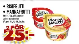 Bonum Matmarknad Risifrutti • mannafrutti erbjuda