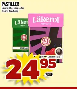 Bonum Matmarknad Pastiller erbjuda
