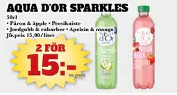 Bonum Matmarknad Aqua d'or sparkles erbjuda