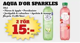 Bonum Matmarknad Aqua d'or sparkles erbjuda