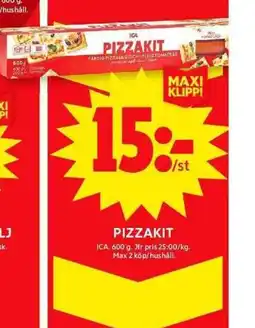ICA Maxi Pizzakit erbjuda