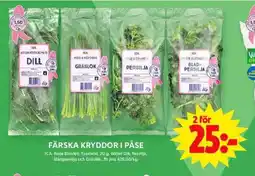 ICA Maxi Färska kryddor i påse erbjuda