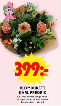 ICA Maxi Blombukett karl fredrik erbjuda