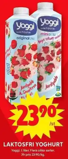 ICA Maxi Laktosfri yoghurt erbjuda