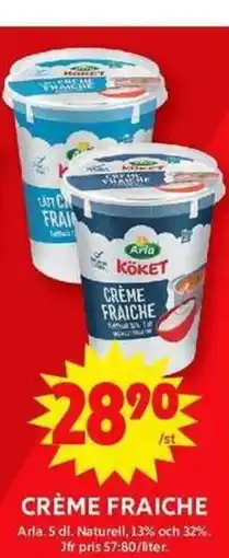 ICA Maxi Crème fraiche erbjuda
