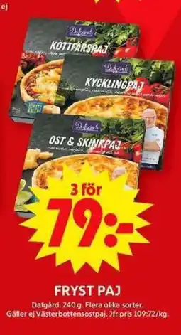 ICA Maxi Fryst paj erbjuda