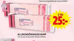 ICA Maxi Allrengöringssvamp erbjuda