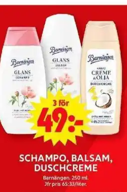 ICA Maxi Schampo, balsam, duschcreme erbjuda