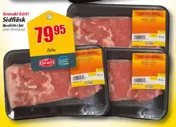 Extra Mjällby Stormarknad Svenskt kött! Sidfläsk Benfritt i bit erbjuda