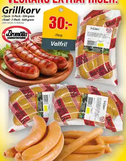 Extra Mjällby Stormarknad Grillkorv erbjuda