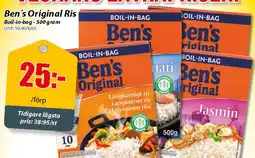 Extra Mjällby Stormarknad Ben's Original Ris Boil-in-bag erbjuda