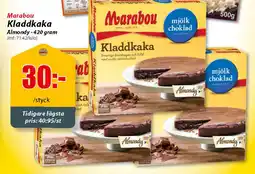 Extra Mjällby Stormarknad Marabou Kladdkaka Almondy erbjuda
