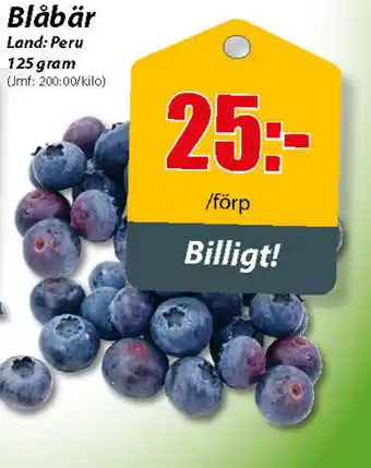 Extra Mjällby Stormarknad Blåbär erbjuda