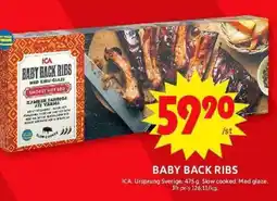 ICA Maxi ICA Baby back ribs erbjuda