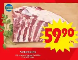 ICA Maxi Spareribs erbjuda