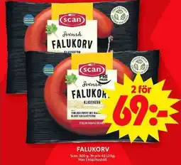ICA Maxi SCAN Falukorv erbjuda