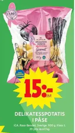 ICA Maxi ICA Delikatesspotatis i påse erbjuda