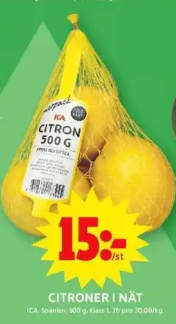 ICA Maxi ICA Citroner i nät erbjuda
