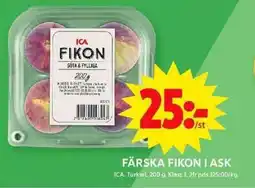ICA Maxi ICA Färska fikon i ask erbjuda