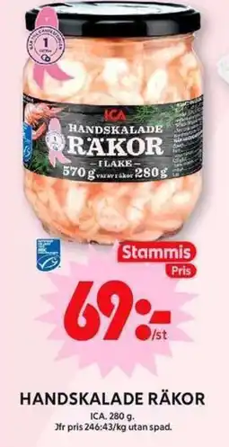 ICA Maxi ICA Handskalade räkor erbjuda