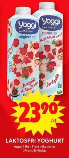 ICA Maxi YOGGI Laktosfri yoghurt erbjuda
