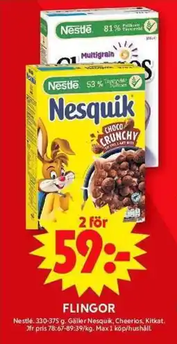 ICA Maxi NESTLÉ Flingor erbjuda