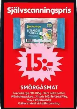 ICA Maxi LÖNNEBERGA Smörgåsmat erbjuda