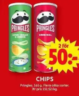 ICA Maxi PRINGLES Chips erbjuda