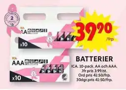 ICA Maxi ICA Batterier erbjuda